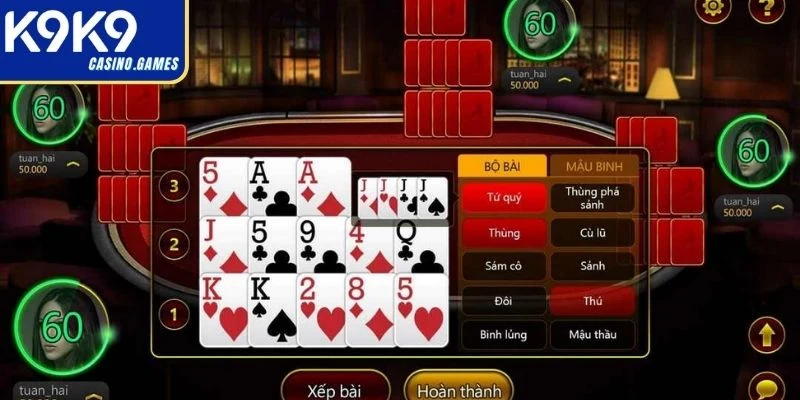 Mậu Binh – Triển khai chiến thuật sắp xếp